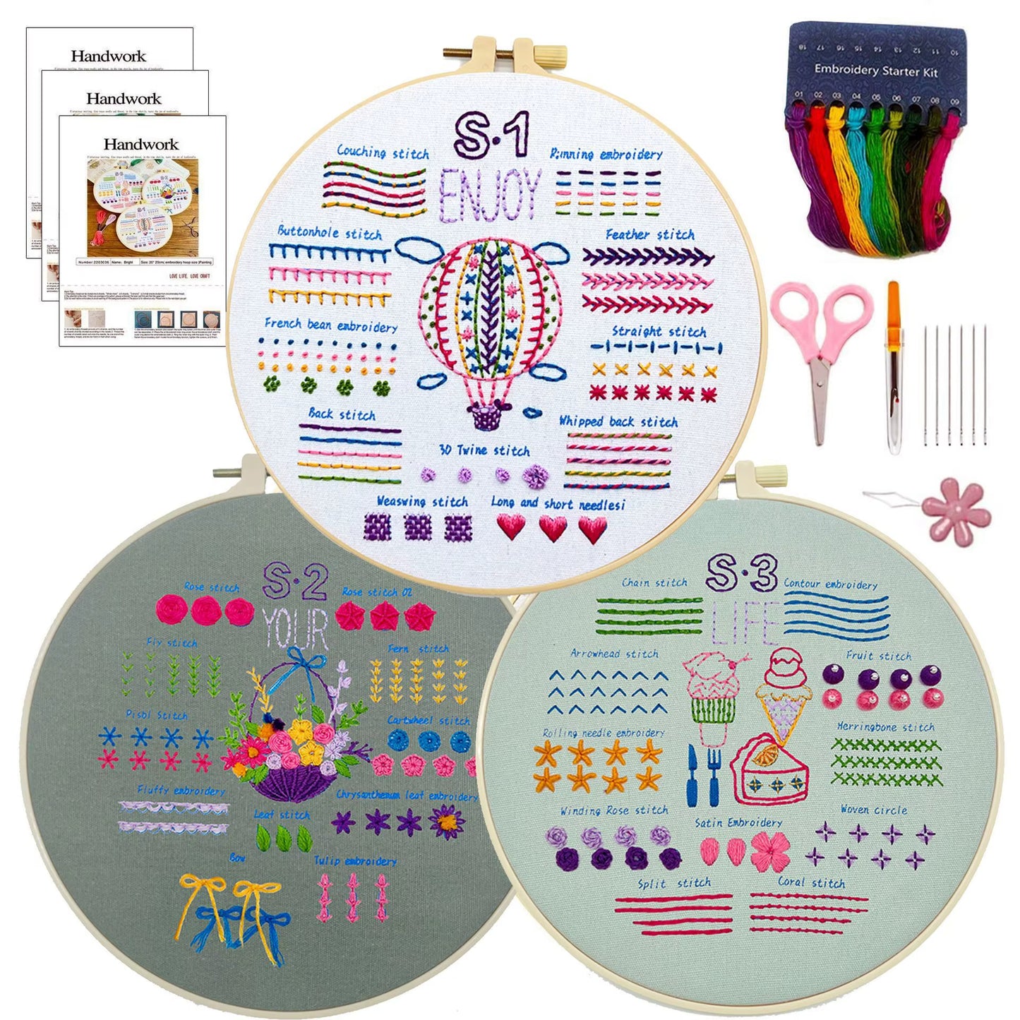 Stitch & Learn - Embroidery Kits