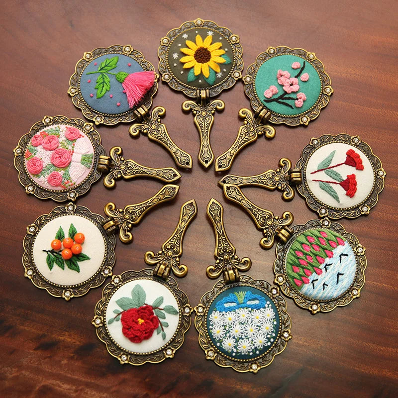 FloralCraft - Embroidery Mirror Set