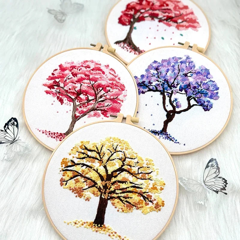 Seasonal Tree - DIY Embroidery Kit